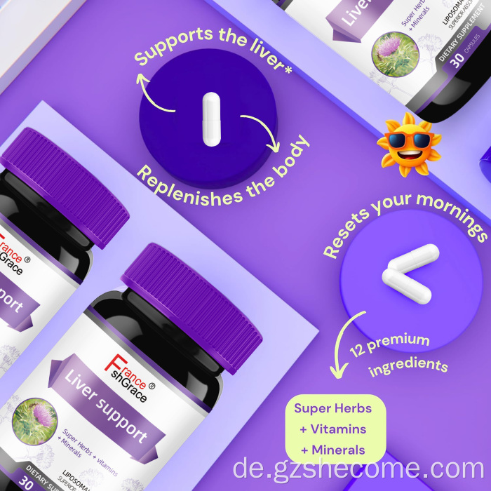 Organische Leberpflanzenextrakte unterstützen die gesunde Funktion der Leber